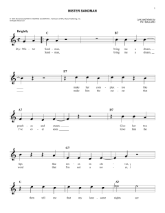 Mister Sandman von The Chordettes (Download) 