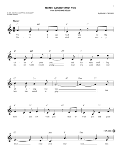 More I Cannot Wish You von Frank Loesser (Download) 
