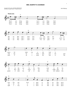 Mrs. Murphy's Chowder (Download) 