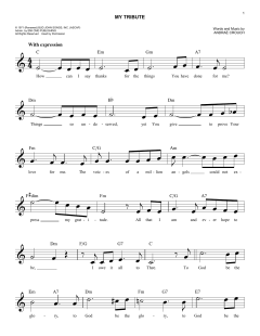 My Tribute von Andraé Crouch (Download) 