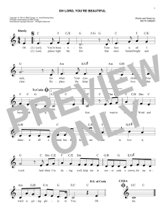 O Lord, You're Beautiful von Keith Green (Download) 