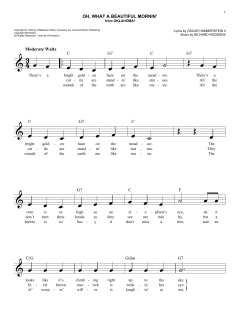 Oh, What A Beautiful Mornin' von Richard Rodgers (Download) 