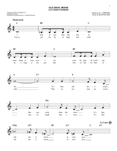 Old Devil Moon von Burton Lane (Download) 