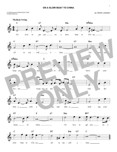 On A Slow Boat To China von Frank Loesser (Download) 