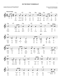 On The Road To Mandalay von Oley Speaks (Download) 