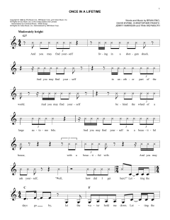 Once In A Lifetime von Talking Heads (Download) 