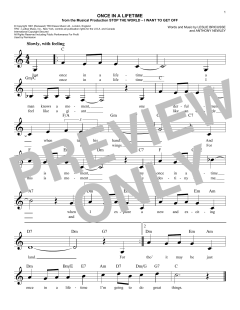 Once In A Lifetime von Anthony Newley (Download) 