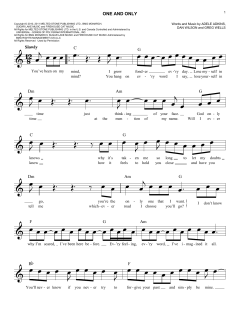 One And Only von Adele (Download) 