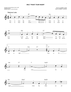 Only Trust Your Heart von Sammy Cahn (Download) 