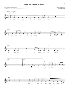 Open The Eyes Of My Heart von Sonicflood (Download) 