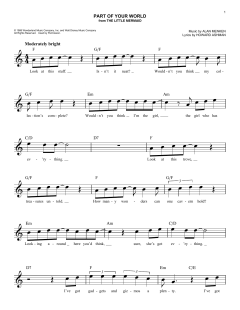 Part Of Your World von Alan Menken (Download) 