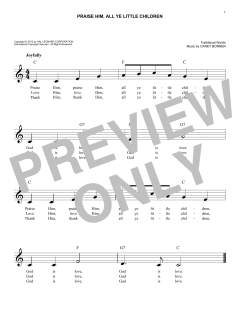 Praise Him, All Ye Little Children von Carey Bonner (Download) 