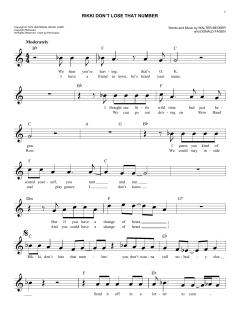 Rikki Don't Lose That Number von Steely Dan (Download) 