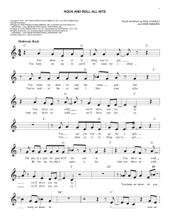 Rock And Roll All Nite von Kiss (Download) 