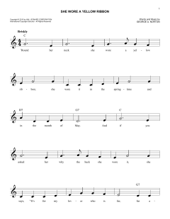 She Wore A Yellow Ribbon (Download) 