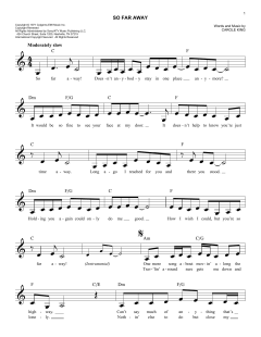 So Far Away von Carole King (Download) 