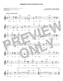 Somebody Else Is Taking My Place von Peggy Lee (Download) 