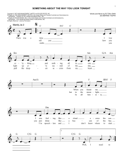 Something About The Way You Look Tonight von Elton John (Download) 