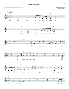 Song Sung Blue von Neil Diamond (Download) 