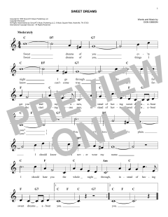 Sweet Dreams von Patsy Cline (Download) 