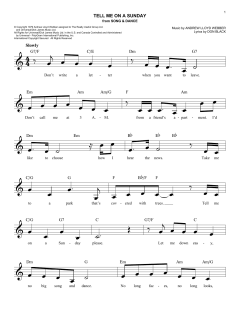 Tell Me On A Sunday von Don Black (Download) 