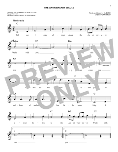 The Anniversary Waltz von Dave Franklin (Download) 