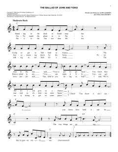 The Ballad Of John And Yoko von The Beatles (Download) 