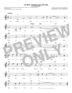 The Best Things In Life Are Free von Lew Brown (Download) 