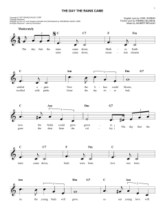 The Day The Rains Came von Carl Sigman (Download) 