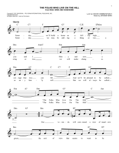 The Folks Who Live On The Hill von Jerome Kern (Download) 