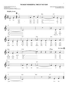 The Most Wonderful Time Of The Year von George Wyle (Download) 