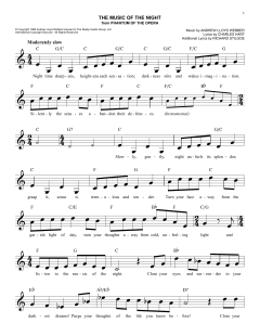 The Music Of The Night von Andrew Lloyd Webber (Download) 
