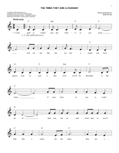 The Times They Are A-Changin' von Bob Dylan (Download) 