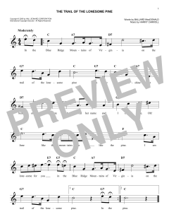 The Trail Of The Lonesome Pine von Ballard MacDonald (Download) 