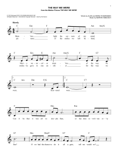 The Way We Were von Barbra Streisand (Download) 