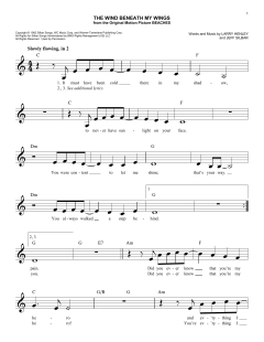 The Wind Beneath My Wings von Bette Midler (Download) 