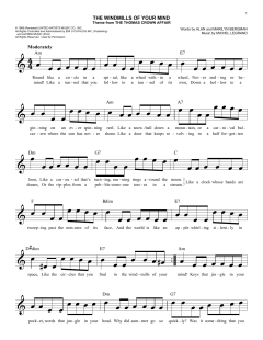 The Windmills Of Your Mind von Michel Legrand (Download) 