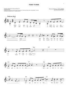 Ticket To Ride von The Beatles (Download) 