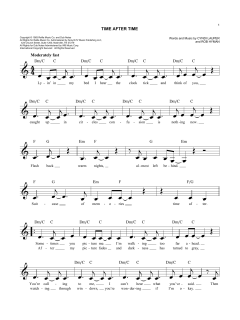 Time After Time von Cyndi Lauper (Download) 