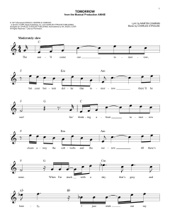 Tomorrow von Charles Strouse (Download) 