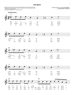 Too Much von Elvis Presley (Download) 