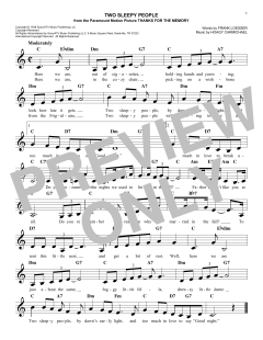 Two Sleepy People von Frank Loesser (Download) 