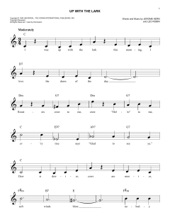Up With The Lark von Jerome Kern (Download) 