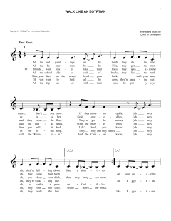 Walk Like An Egyptian von The Bangles (Download) 