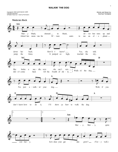 Walkin' The Dog von Rufus Thomas (Download) 