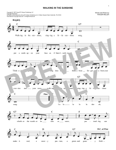 Walking In The Sunshine von Roger Miller (Download) 