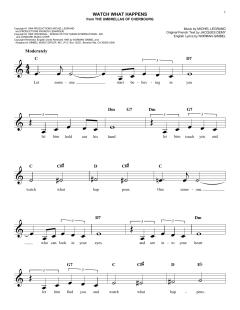 Watch What Happens von Norman Gimbel (Download) 