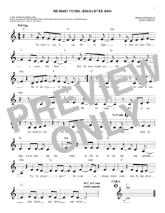 We Want To See Jesus Lifted High von Noel Richards (Download) 