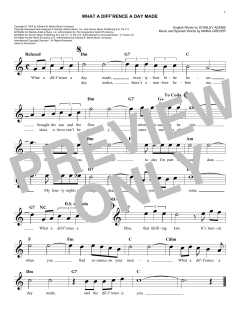 What A Diff'rence A Day Made von Stanley Adams (Download) 