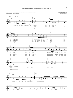 Whatever Gets You Through The Night von John Lennon (Download) 